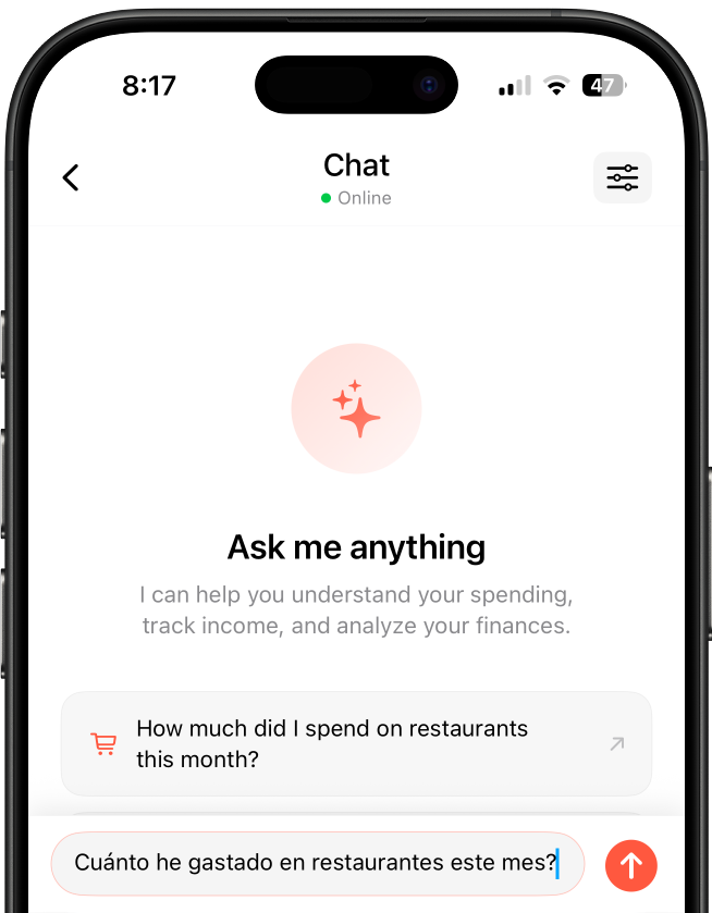 AI chat assistant for financial insights